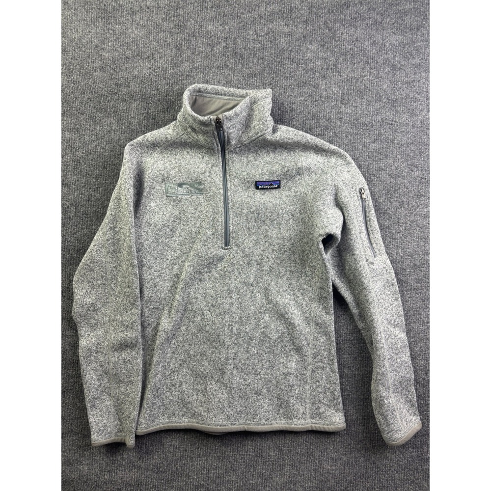 Patagonia Better Sweater Pullover Womens Small Gray 1/4 Zip Fleece